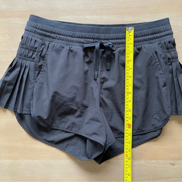 Women's JoyLab Black High-Rise Pleated Side Athletic Shorts - Picture 6 of 8